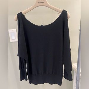 Burberry Open Shoulder Sweater - Black Small